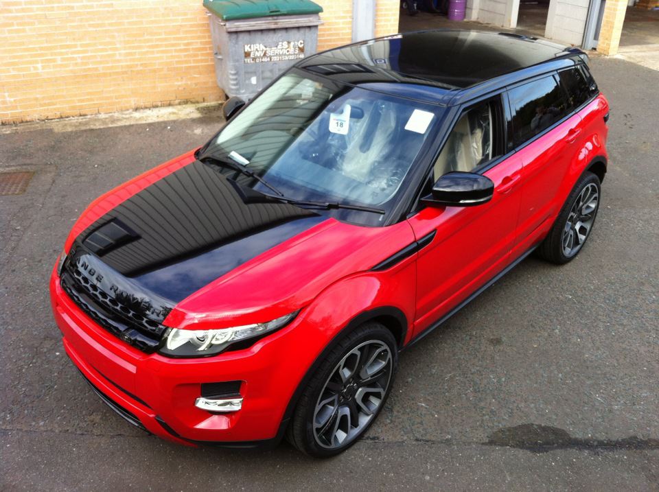 range rover EVOQUE tinted and wrapped