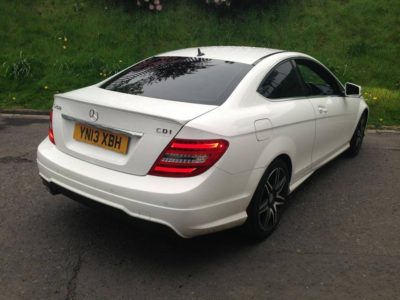 window tinting Huddersfield Class C250 tinted by go tints