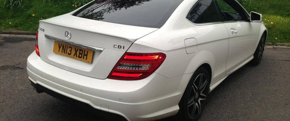 window tinting Huddersfield Class C250 tinted by go tints